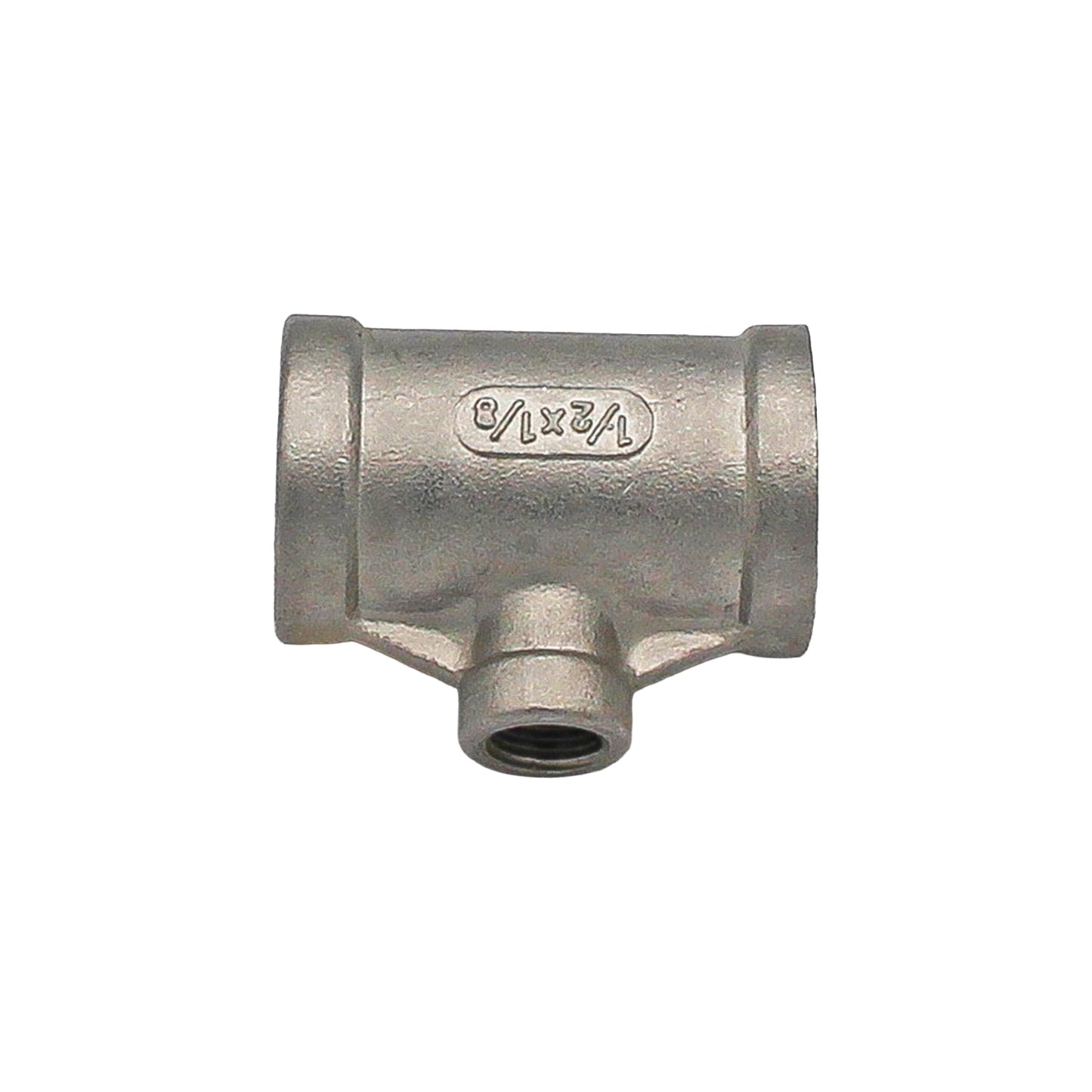 1/8" Female NPT X 1/2" Female NPT X 1/2" Female NPT Unequal Tee - 304 Stainless Steel Pipe Fitting -  Canuck Homebrew Supply, Canada