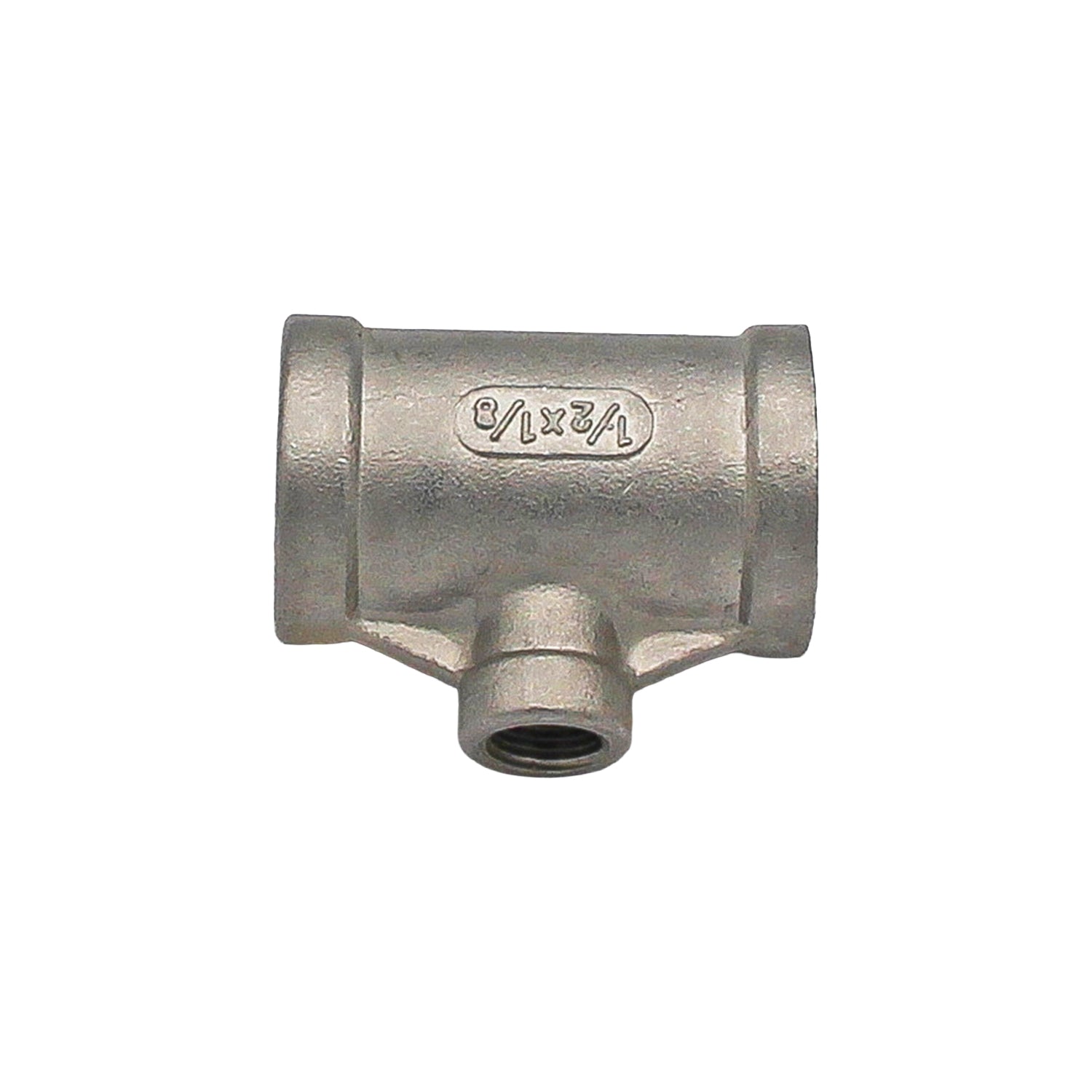 1/8" Female NPT X 1/2" Female NPT X 1/2" Female NPT Unequal Tee - 304 Stainless Steel Pipe Fitting -  Canuck Homebrew Supply, Canada