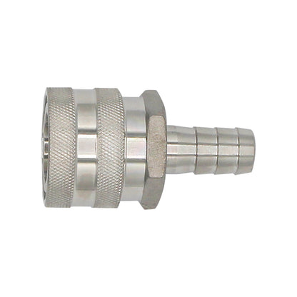 Stainless Steel Female Quick Disconnect Fitting - 1/2" OD Barb -  Canuck Homebrew Supply, Canada