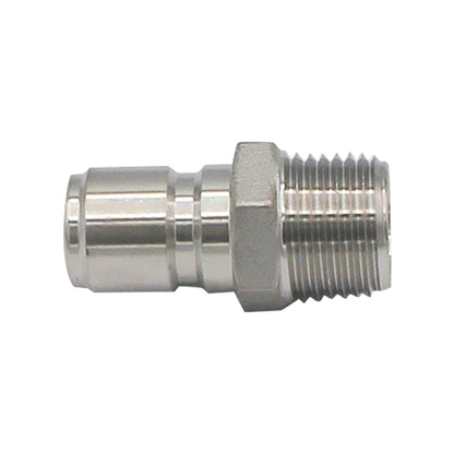 Stainless Steel Male Quick Disconnect to 1/2" Male NPT