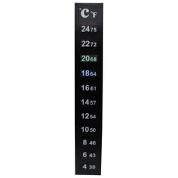 Stick On Thermometer- F & C