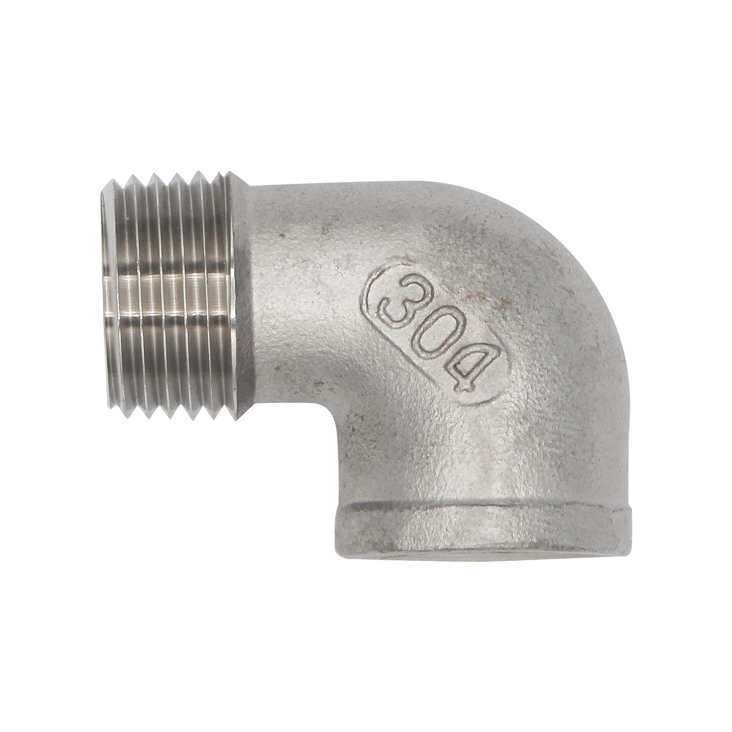 1/2" Male NPT X 1/2" Female NPT Street Elbow - 304 Stainless Steel Pipe Fitting