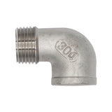 Stainless Steel Street Elbow - 1/2" Male NPT to 1/2" Female NPT