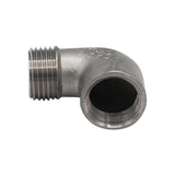 Stainless Steel Street Elbow - 1/2" Male NPT to 1/2" Female NPT