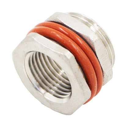 Stainless Steel Thin Wall Bulkhead - 1/2" NPT