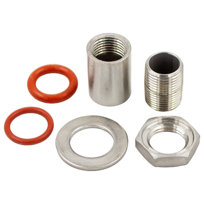 Stainless Steel Weldless Bulkhead - 1/2" NPT
