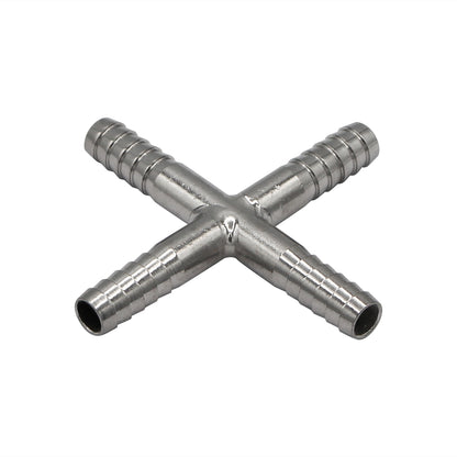 Stainless Steel Cross - 1/4" Barb