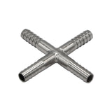 Stainless Steel Cross - 1/4" Barb