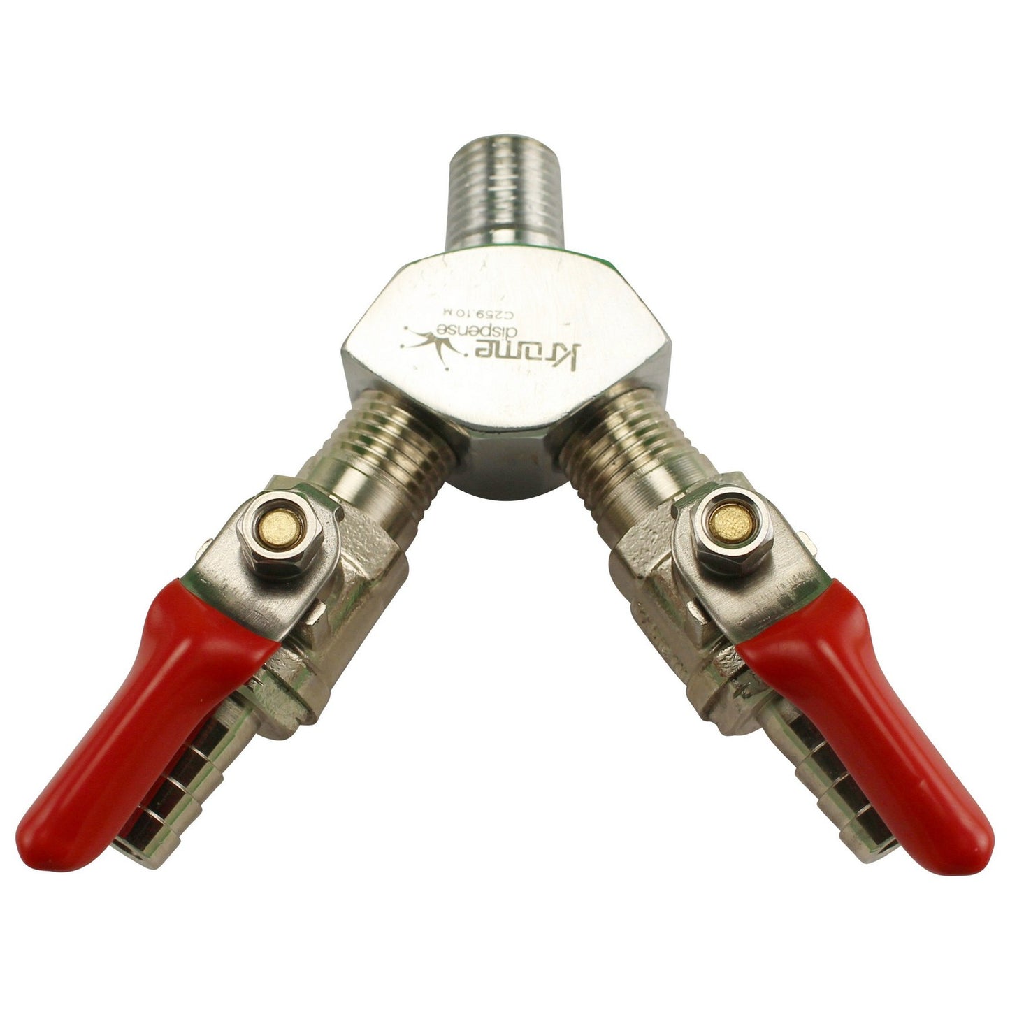 Y Splitter with Barbed Shut-Offs - 3/8"