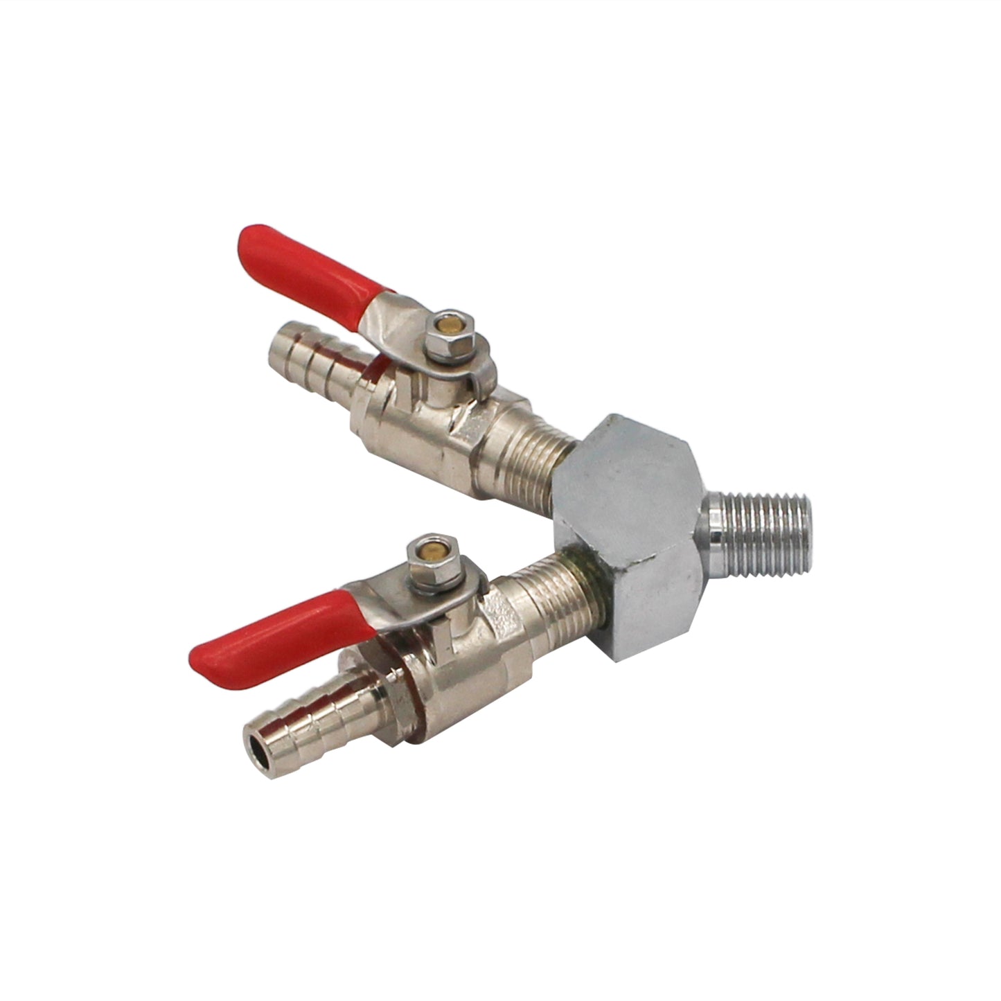 Y Splitter with Barbed Shut-Offs - 3/8"