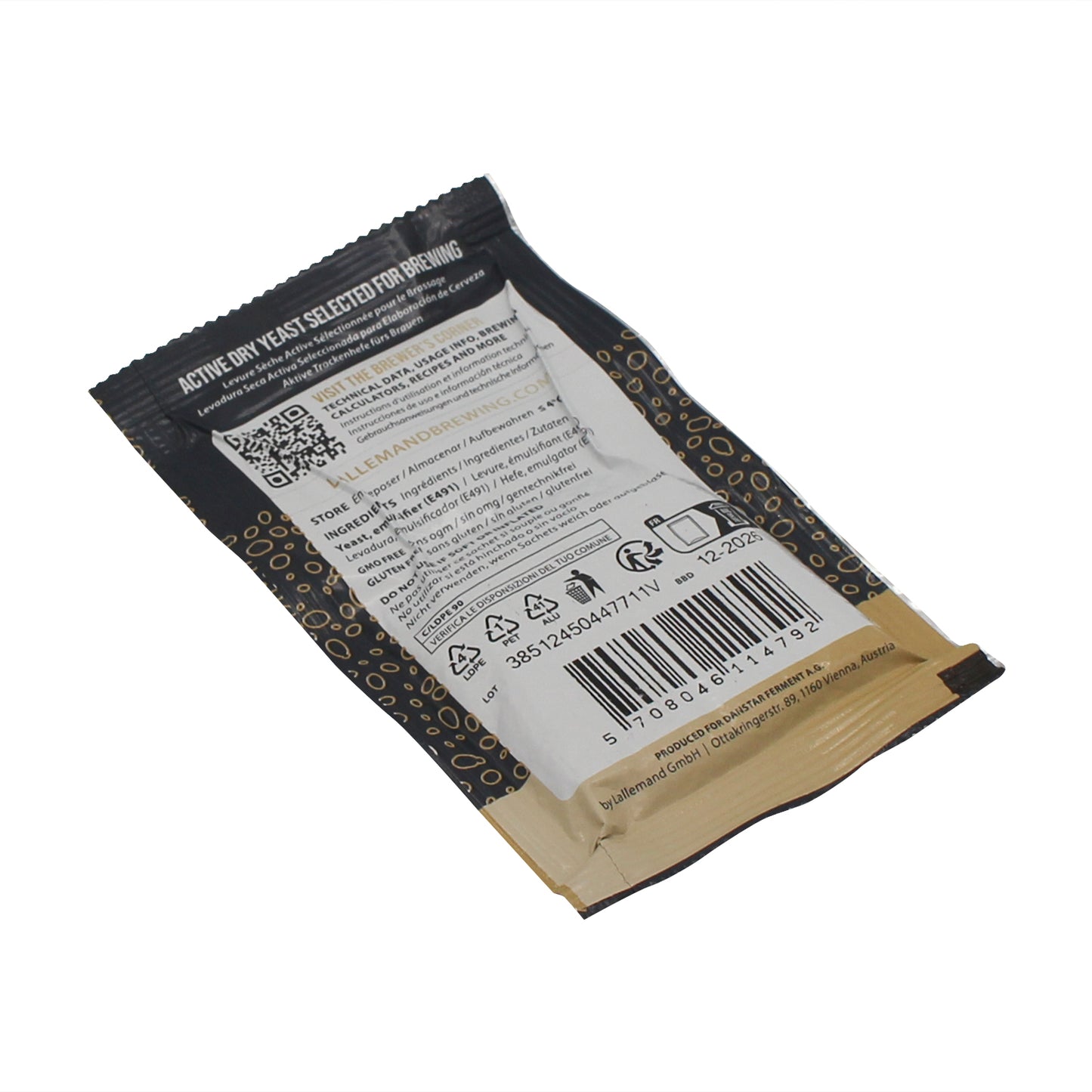 LalBrew Abbaye Belgian Dry Ale Yeast - Premium Dry Yeast (11 g)