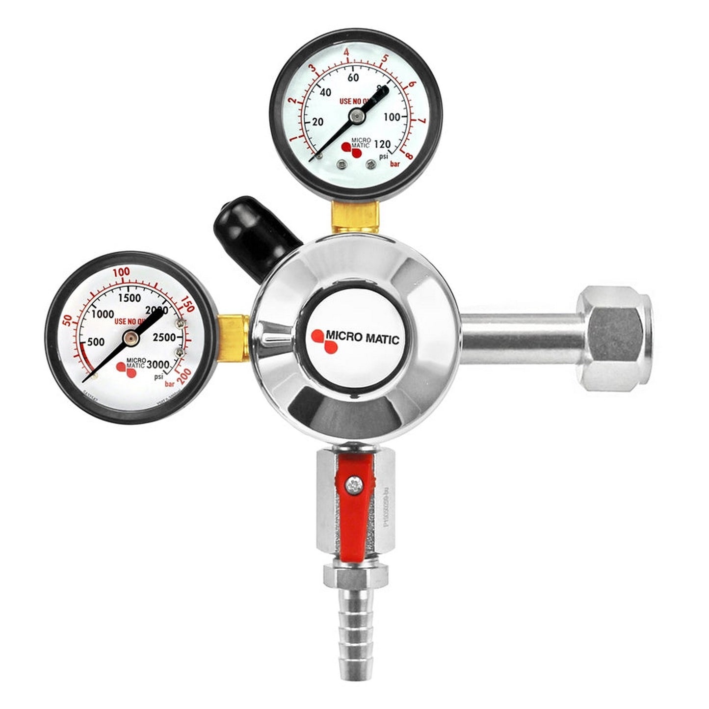 Micro Matic Premium Plus Primary High Pressure CO2 Regulator (160 & 3000 PSI) [942B-PP]