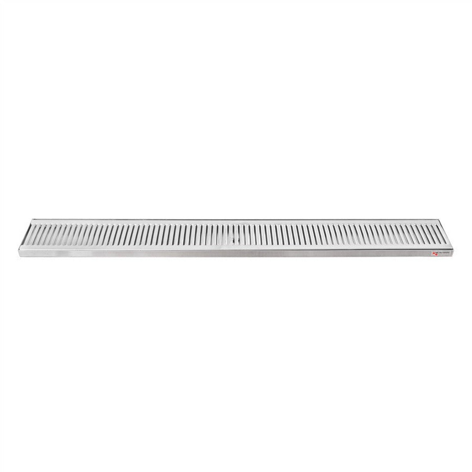 39” x 5” x 3/4” Micro Matic Stainless Steel Countertop Drip Tray