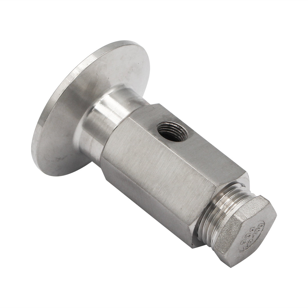 Stainless Steel Tri-Clover Sight Gauge Adapter  - 1.5" TC