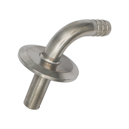 Ss Brewtech Stainless Steel Tri-Clover 90° Whirlpool Elbow - 1.5 TC X 1/2" OD