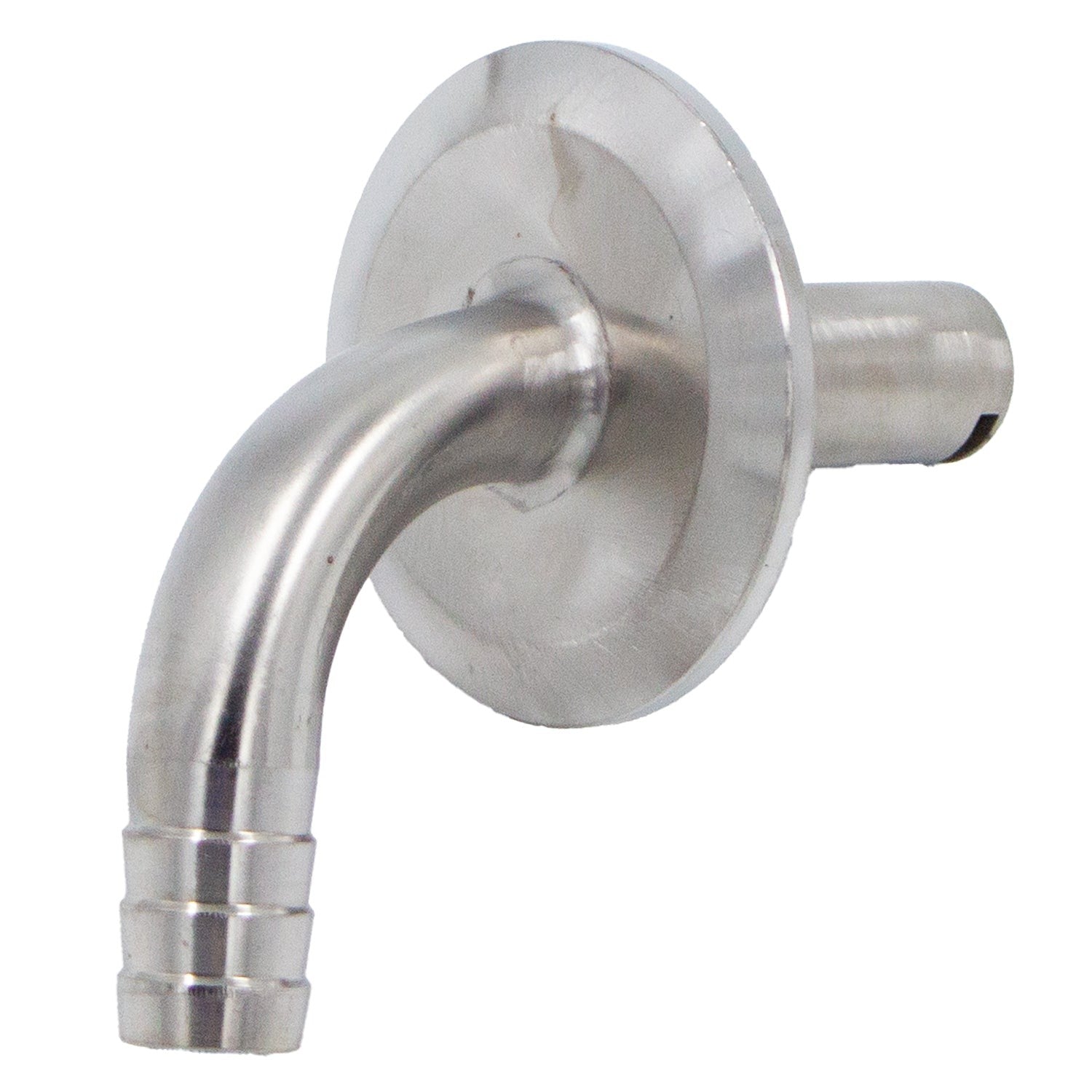 Ss Brewtech Stainless Steel Tri-Clover 90° Whirlpool Elbow - 1.5" TC X 1/2" OD Barb