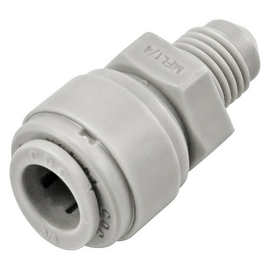 CDC Food Grade Plastic (Push-In) Fitting - 1/4" MFL X 3/8" (9.5mm)