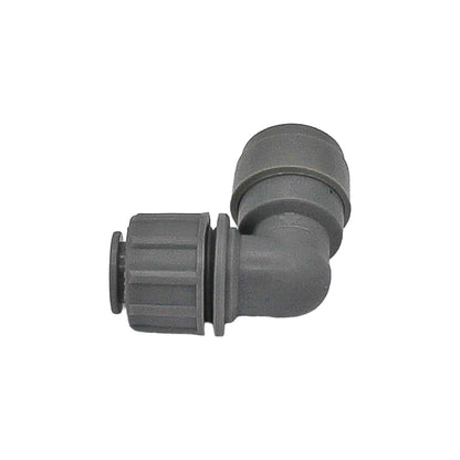 Kegland Duotight Food Grade Plastic (Push-In) 90° Screwlock Elbow - 5/16" (8mm) -  Canuck Homebrew Supply, Canada
