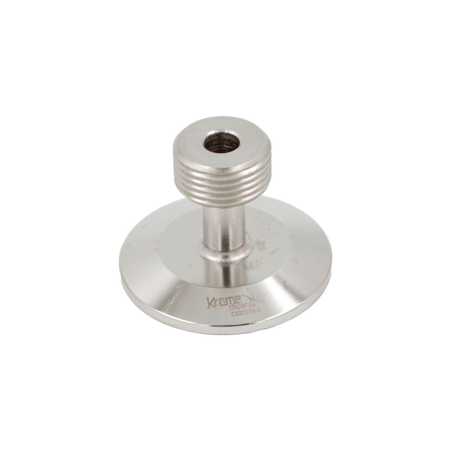 Stainless Steel Tri-Clover Fitting - 2" TC X 7/8"-14 (5/8" BSP)
