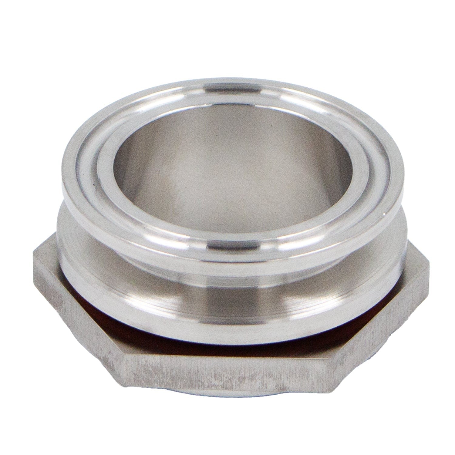 Stainless Steel Tri-Clover Weldless Bulkhead Fitting - 1.5" TC