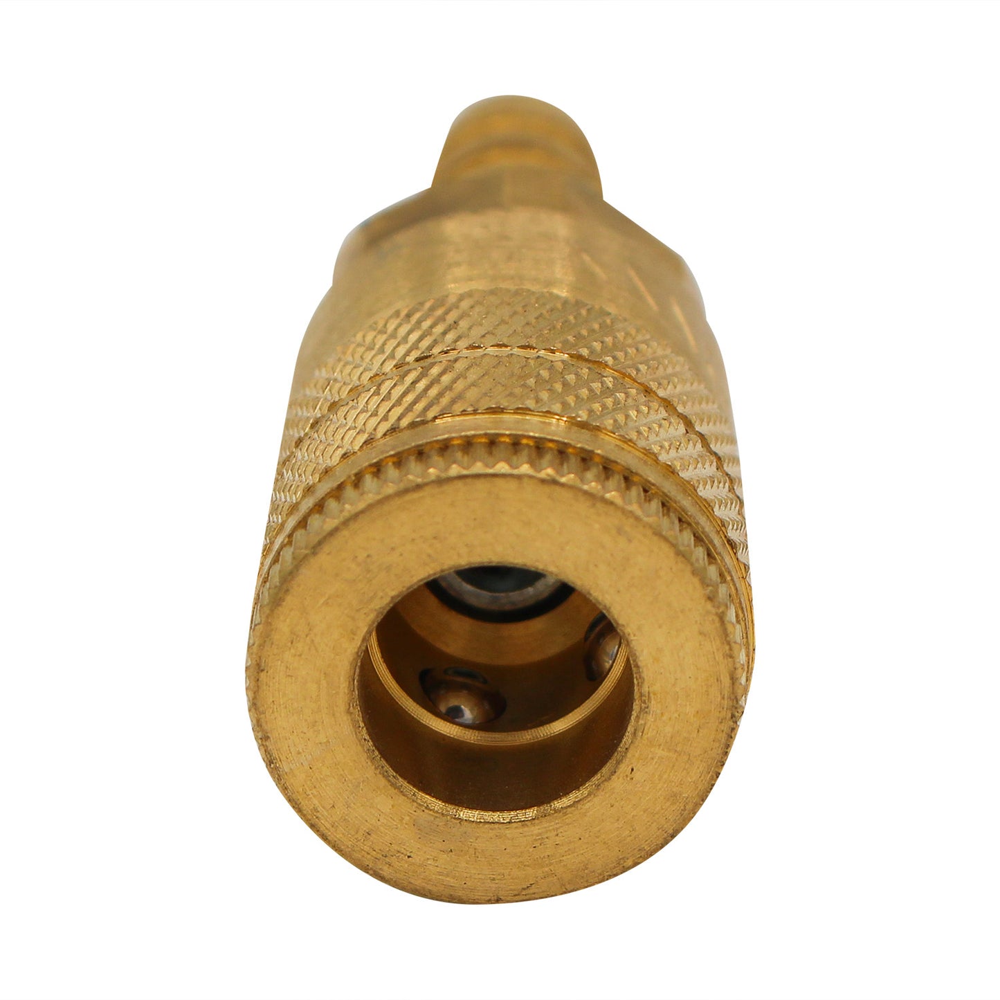 Micro Matic Brass Air Quick Disconnect Coupler - Female QD X 3/8" OD Barb [954-1B]