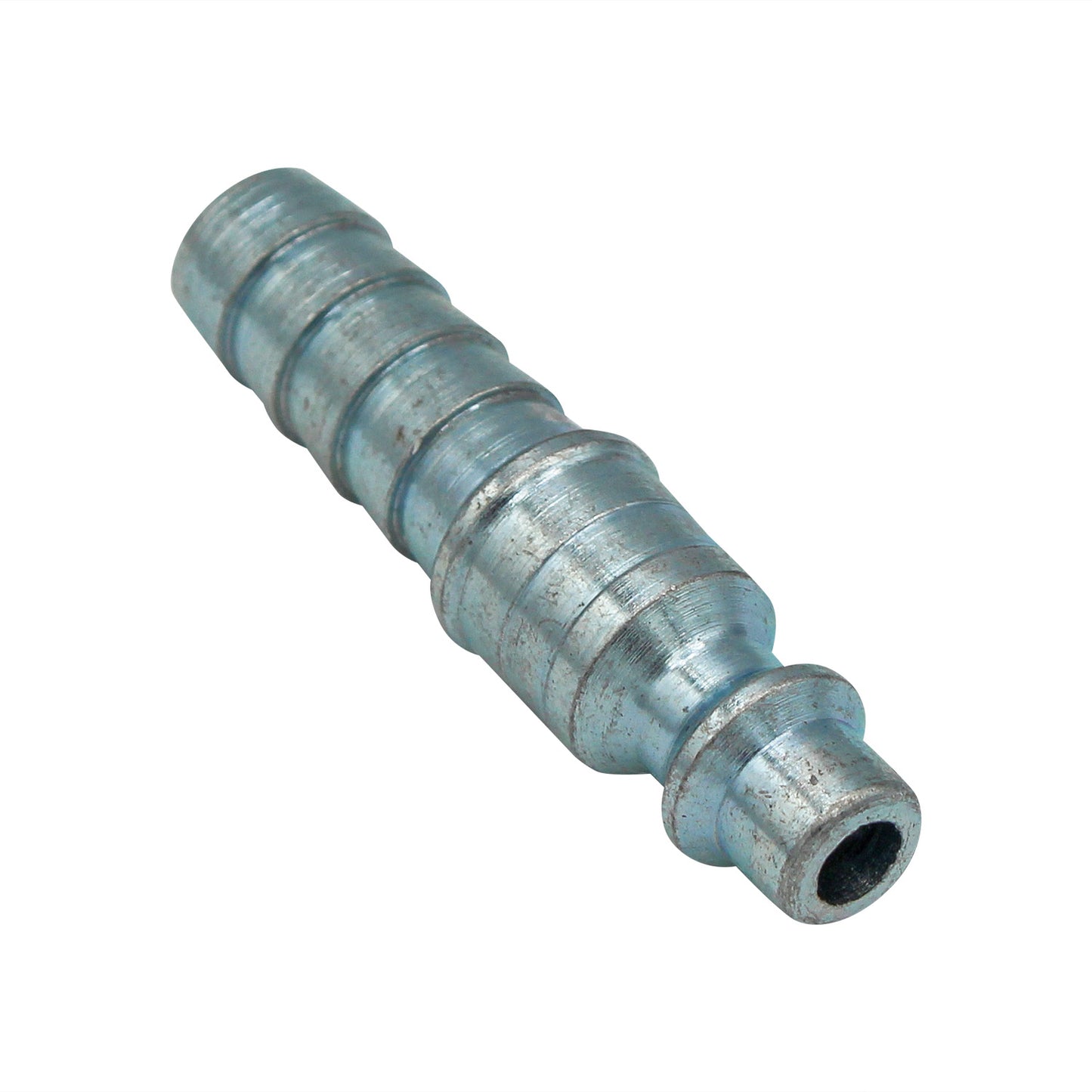 Micro Matic Anodized Brass Air Quick Disconnect Nipple - Male QD X 3/8" OD Barb [596E]