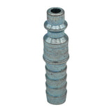 Micro Matic Anodized Brass Air Quick Disconnect Nipple - Male QD X 3/8" OD Barb [596E]