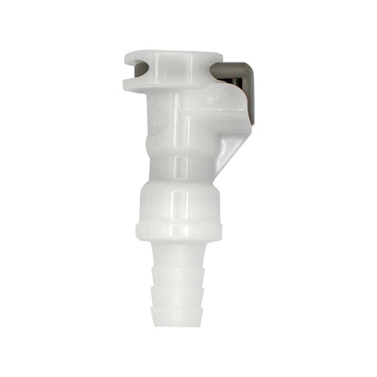 Micro Matic Plastic In-Line Air Disconnect Coupler - Female QD X 3/8" OD Barb [854-1P]