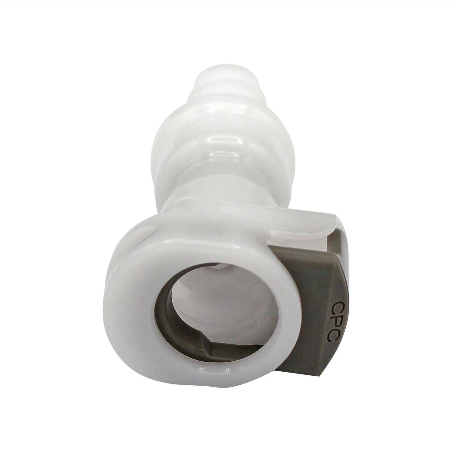 Micro Matic Plastic In-Line Air Disconnect Coupler - Female QD X 3/8" OD Barb [854-1P]