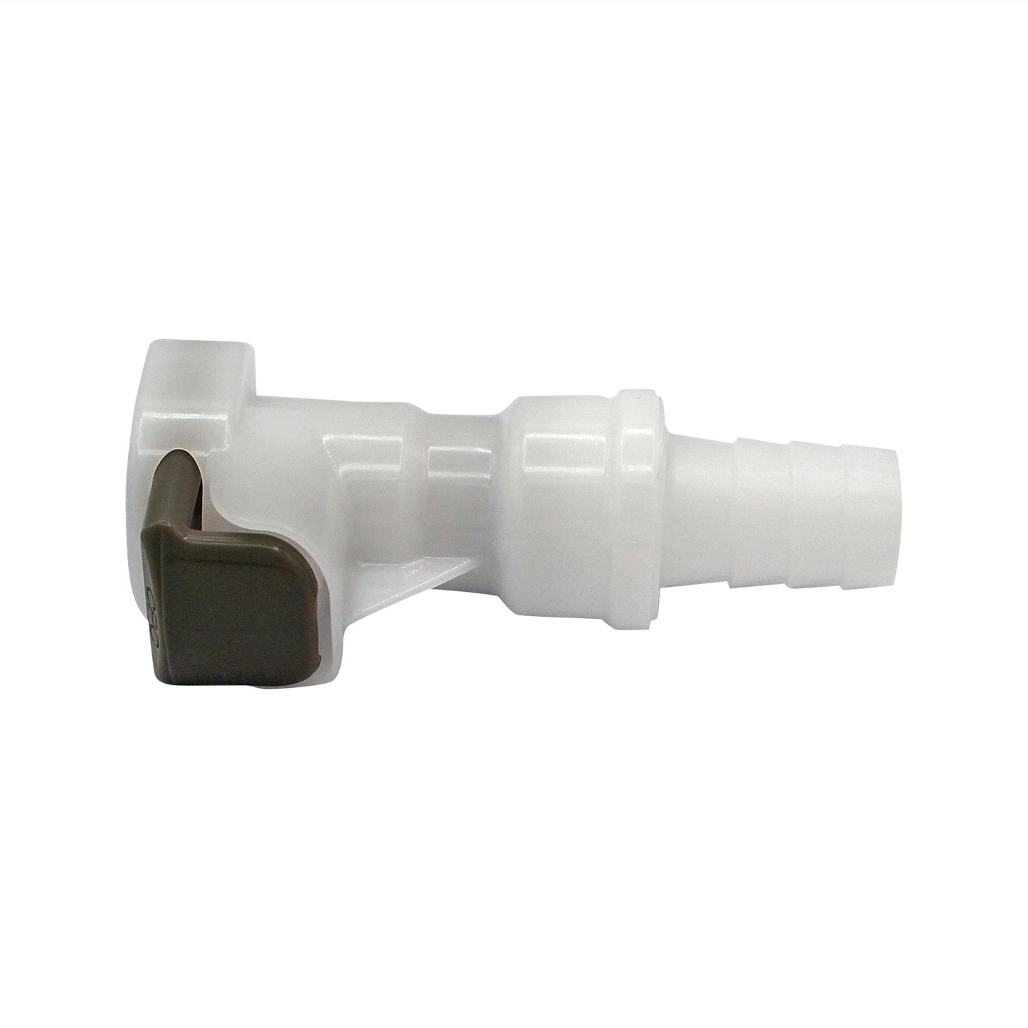 Micro Matic Plastic In-Line Air Disconnect Coupler - Female QD X 3/8" OD Barb [854-1P]