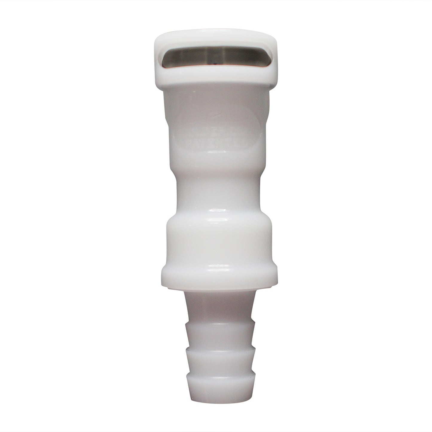 Micro Matic Plastic In-Line Air Disconnect Coupler - Female QD X 3/8" OD Barb [854-1P]