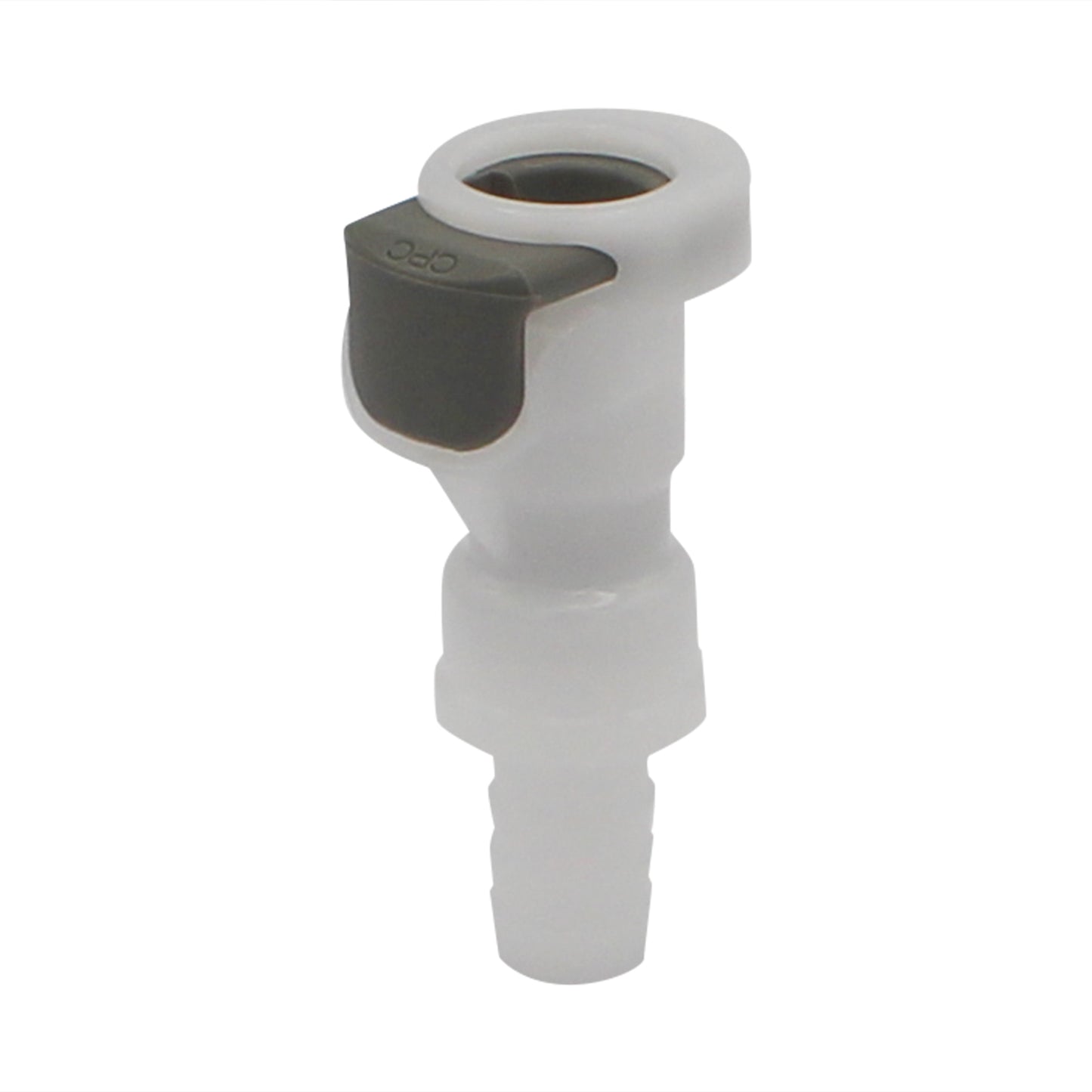 Micro Matic Plastic In-Line Air Disconnect Coupler - Female QD X 3/8" OD Barb [854-1P]