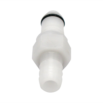 Micro Matic Plastic In-Line Air Disconnect Nipple - Male QD X 3/8" OD Barb [896EP]