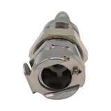 Micro Matic Chrome Plated Brass Air Quick Disconnect Coupler - Female QD X 1/4" OD Barb [70300]