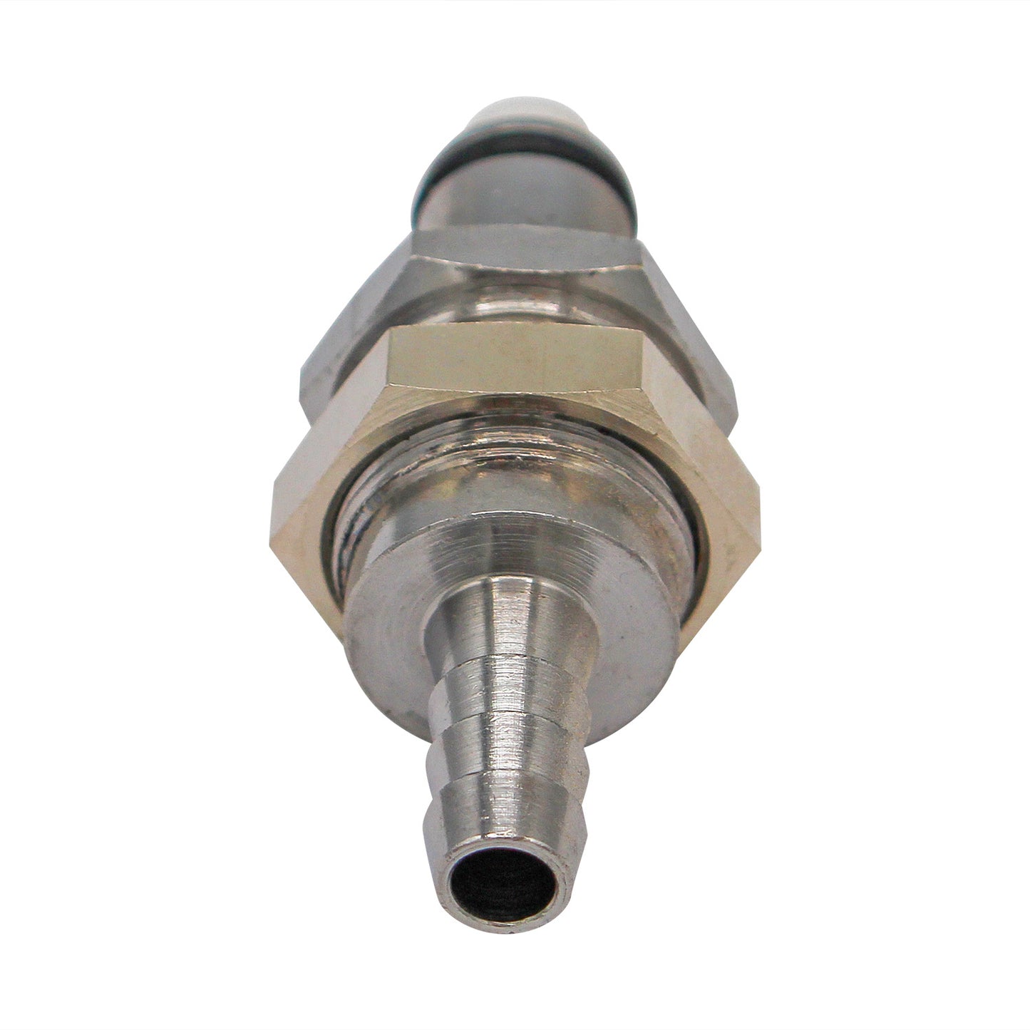 Micro Matic Chrome Plated Brass Air Quick Disconnect Nipple - Male QD X 1/4" OD Barb [73000]