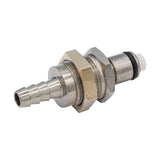 Micro Matic Chrome Plated Brass Air Quick Disconnect Nipple - Male QD X 1/4" OD Barb [73000]