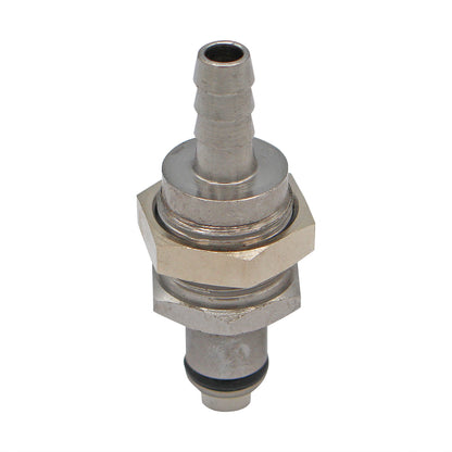 Micro Matic Chrome Plated Brass Air Quick Disconnect Nipple - Male QD X 1/4" OD Barb [73000]