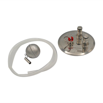 Kegland Kegmenter Stainless Steel Tri-Clover Ball Lock Lid Kit - 4 TC