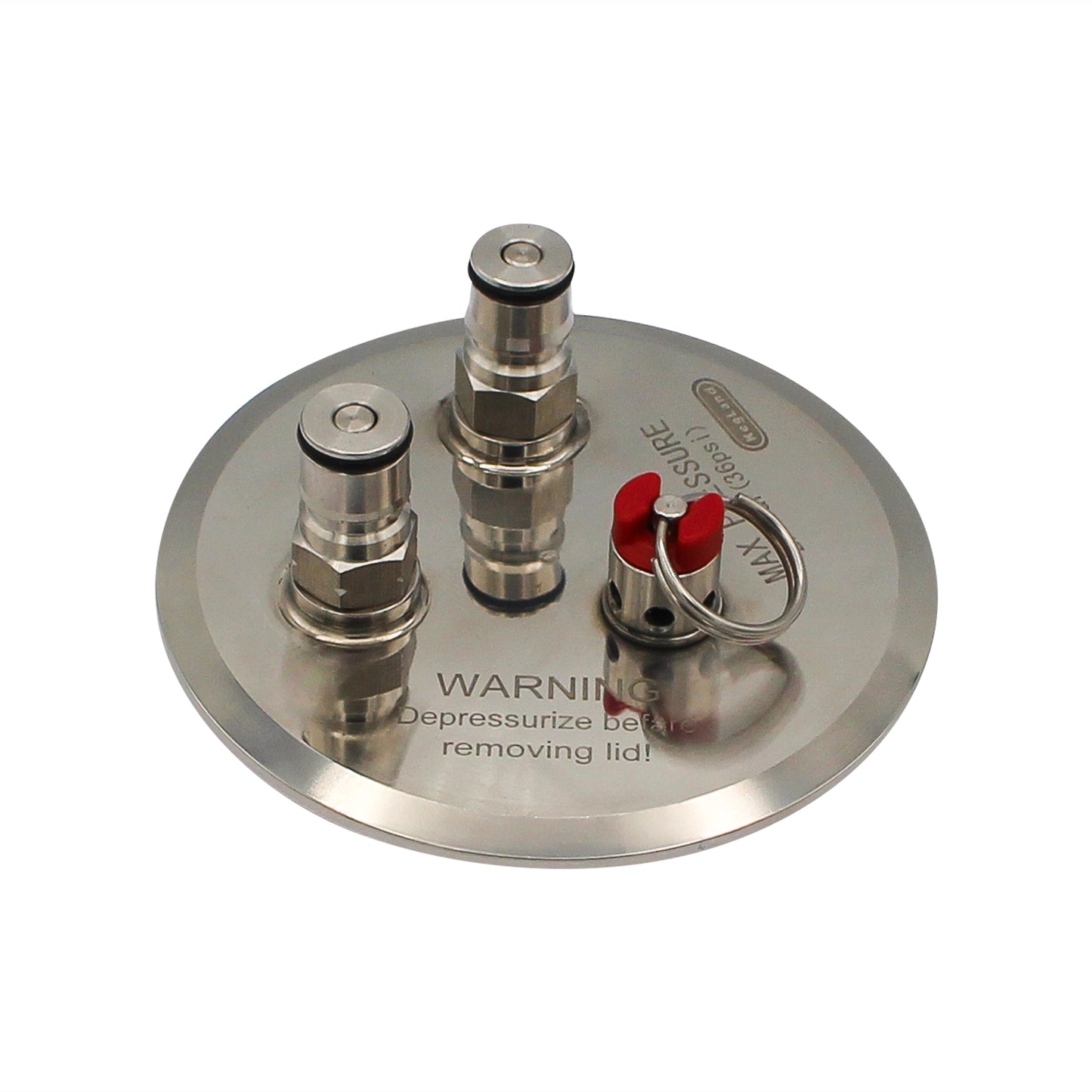 Kegland Kegmenter Stainless Steel Tri-Clover Ball Lock Lid Kit - 4 TC