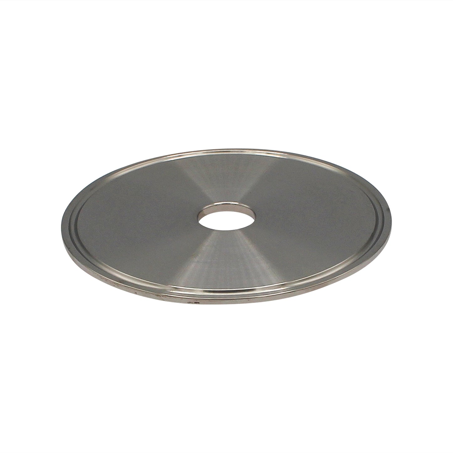 Kegland 4" Tri Clamp End Cap with 7/8" Cutout - Tri Clover Sanitary Stainless Steel Fitting