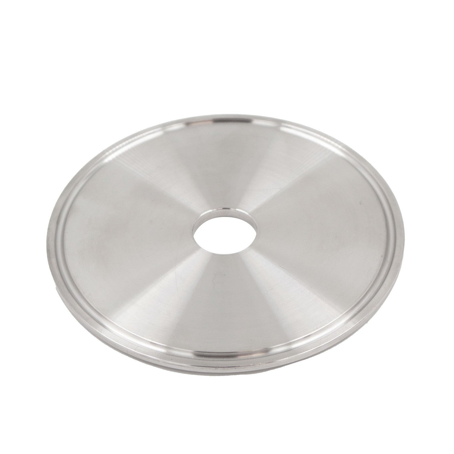 Stainless Steel Tri-Clover Cap - 4" TC (7/8" Cutout)
