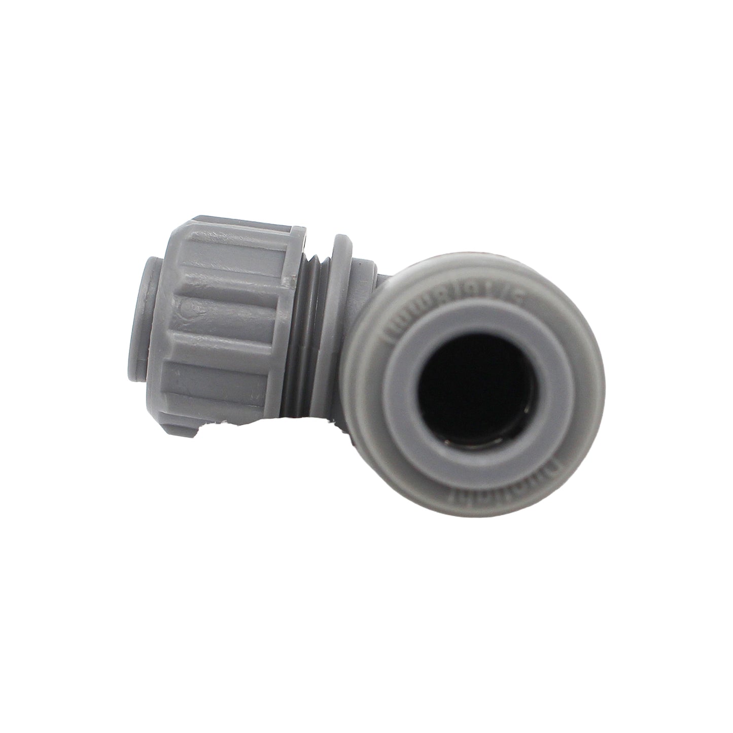 Kegland Duotight Food Grade Plastic (Push-In) 90° Screwlock Elbow Reducer - 1/4" (6.35mm) X 5/16" (8mm)