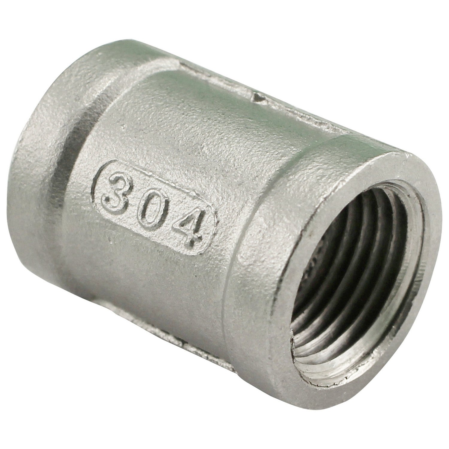 1/2" Female NPT to 1/2" Female NPT Stainless Steel Banded Coupler