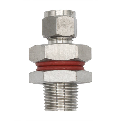 Stainless Steel HERMS Bulkhead - 1/2" Male NPT to 3/8" Compression