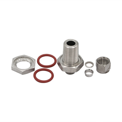 Stainless Steel HERMS Bulkhead - 1/2" Male NPT to 3/8" Compression