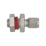 Stainless Steel Temperature Bulkhead - 1/4" Male NPT to 1/4" Compression