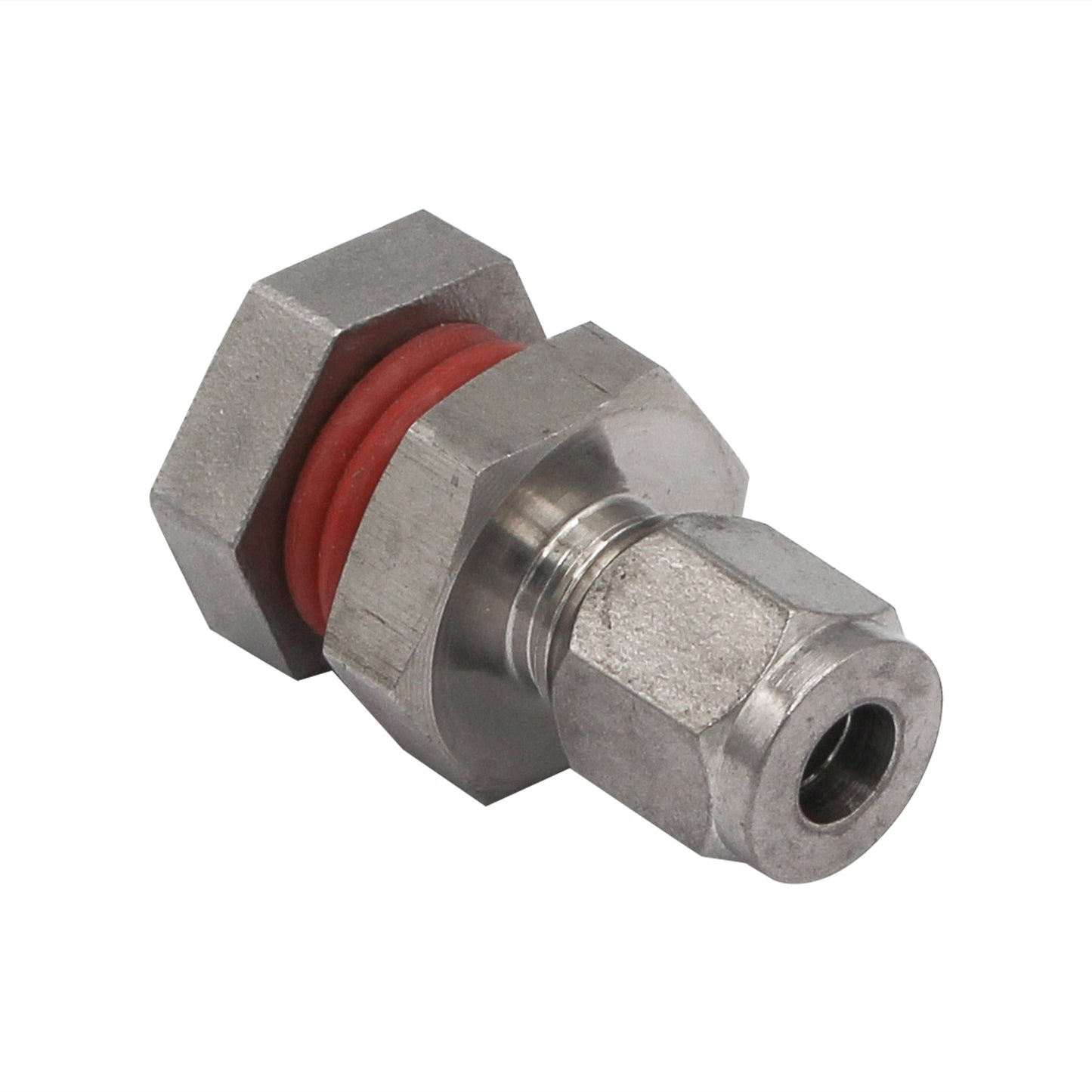 Stainless Steel Temperature Bulkhead - 1/4" Male NPT to 1/4" Compression