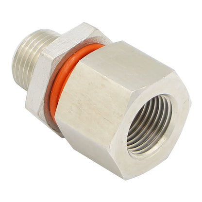 Stainless Steel Weldless Bulkhead - 1/2" Male/Female NPT