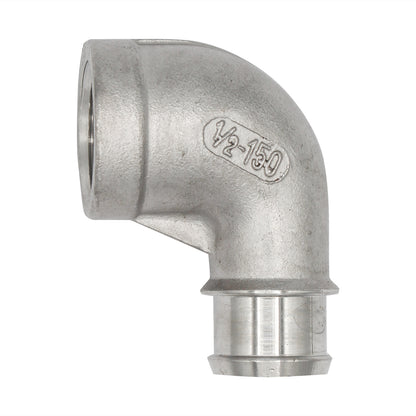 1/2" Female NPT High Flow Elbow - 304 Stainless Steel Pipe Fitting