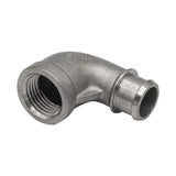 Stainless Steel High Flow Elbow - 1/2" Female NPT with High Flow Barb